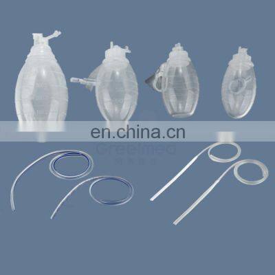 Medical 200ml silicone suction reservoir drain 100ml disposable sterile silicone suction reservoir wound drainage