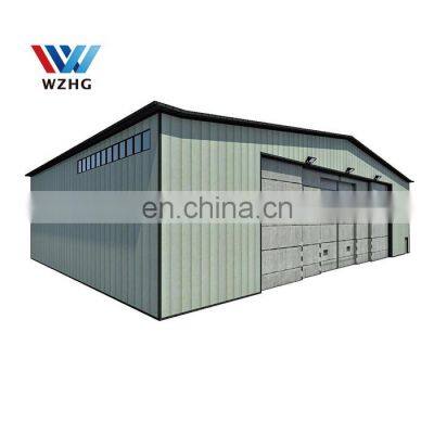 Prefabricated Steel Building Design with Drawings for Warehouse and Workshop Hangar