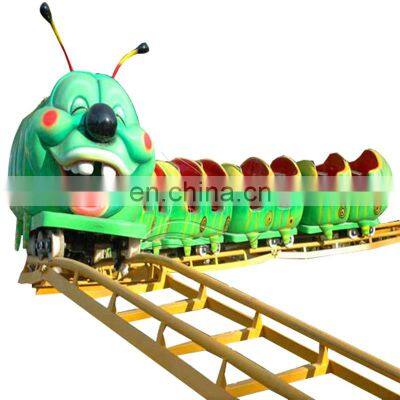 Cheap Amusement park family rides worm roller coaster for sale