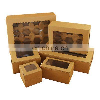 New Arrival Wholesale Price Biodegradable Custom Cardboard Boxes Food Packaging Muffin Cupcake Packaging Paper Box Cake Boxes photo-4