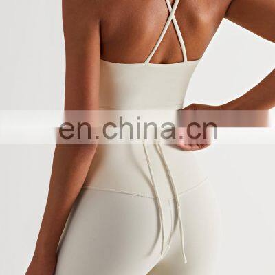 New Waist Straps Cross Back Gym Fitness High Impact Sports Bra Women Gym Sportswear Bra Top Ladies Workout Running Wear Clothing photo-4