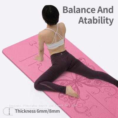 Fashion Sport Single Layer TPE Yoga Mat Set YiShengNuo photo-3