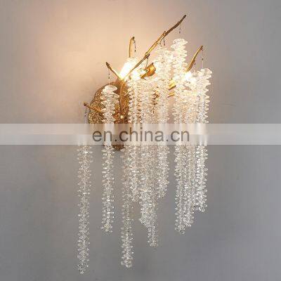 Modern Luxury Glass Led Wall Lamp For Bedroom Dining Room Hotel Living Room Wall Light