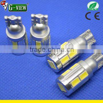 Hottest selling led car light, T10 w5w 10 led smd 5630