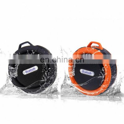 Promotional C6 Outdoor Sport Waterproof Speaker Mini IPX4 Portable Shower Wireless Stereo Speaker for Smartphone