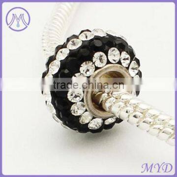 2014 cheap european crystal rhinestone shamballa bead