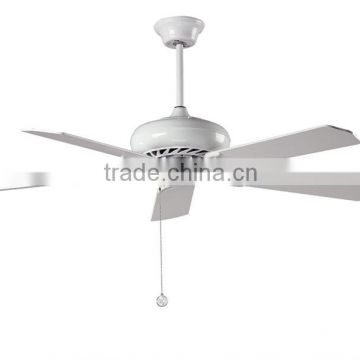 metal lamp with 4 wooden blades ceiling fan