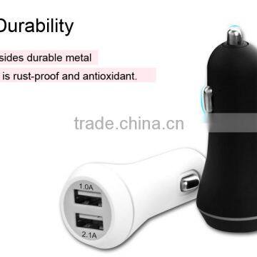 Universal best quality usb charger, dual usb car charger, 12V car usb charger