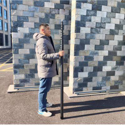 18m 60ft Length High Stiff Carbon Fiber Telescopic Pole Made in China photo-2