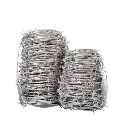 Iron Roll Fence Price Stainless Steel 316 Alambre Fencing De Espino/arame Farpado Hot Dipped Galvanized Barbed Wire photo-6