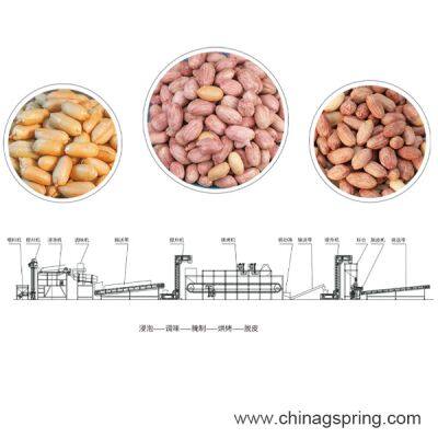 Fully Automatic Roasted Salted Peanut Production Line Industrial Snack Food Equipment