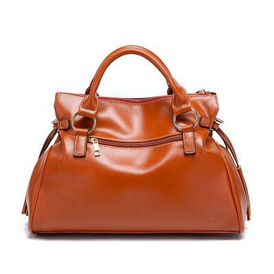 Crossbody Shoulder Bag,Synthetic Leather Women Tassel Fringed Tote Bag,Designer Large Capacity Solid Color Handbag,Retro Satchel photo-5