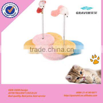 Pet toy manufacturer good quality funny colorful pet toy for cat educate with mouse