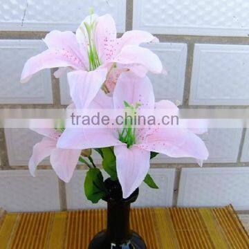 Popular Plastic Artificial Lily Flowers For sale