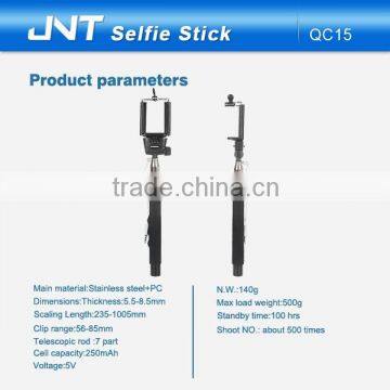 wholesale China import QC15 camera selfie stick