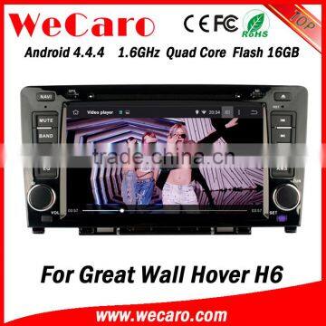 Wecaro WC-GW8702 Android 4.4.4 gps navigation indash for Great Wall Hover H6 car dvd multimedia BT gps 3g TV