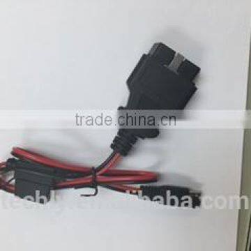 UL 22AWG 2 Core UV Jacket Stripped OBD Plug With 1.5mm Waterproof Wiring Harness photo-4