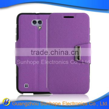 China factory tpu pu leather flip cell phone case For LG X cam K580