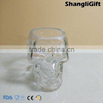 Special Candle Cup 160ml Skull Shaped Glass Candle Holder photo-2