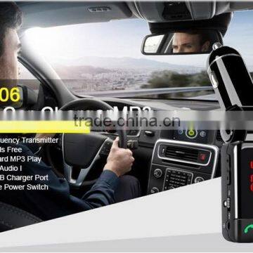 Unique Products Bluetooth Car Mp3 Player FM Transmitter With Dual USB Port and HD Micphone For Iphone 6 Plus 5s Samsung Galaxy 4