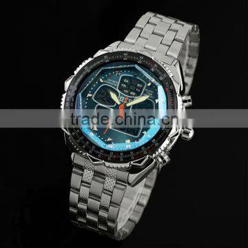 Brand New mens analog men wrist watch alarm sport quartz watch WM007-ESS