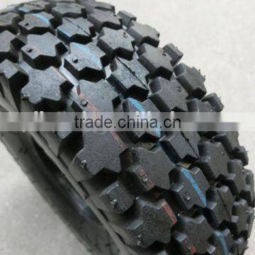 wheelbarrow rubber tire 410/3.50-4 with diamond tread pattern