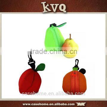 Custom Size Neoprene Fruit Pouch/Bag For Apple Orange Banana