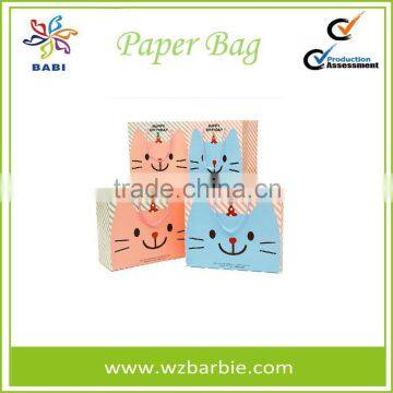 Lovely Animal Recycable Paper Shopping Bag With Handle