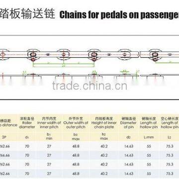 Escalator Chain 134.50mm , Step Handrail Chains for Pedals on Passenger Converyors,Chains for Steps on Escalators photo-2