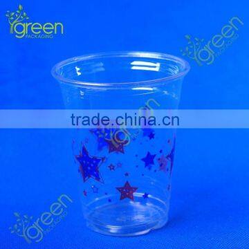 Custom Logo Printed 16oz Wlolesale Disposable Plastic Cup with Lid