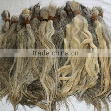 16inch - 20inch Chinese best quality grey hair, no chemcials, no acid, naturally gray color can be easily bleached and dyed