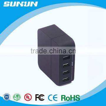 Fast charging multiple 5 port usb mobile phone charger desk usb charger