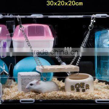 Fancy Acrylic Hamster Cage Cute Hamster House and Box Acrylic Pets Box and Carriers Quality Choice photo-4