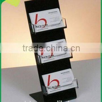 L-shape acrylic business card holders fashion , Desktop business card racks , plexiglass business card holders