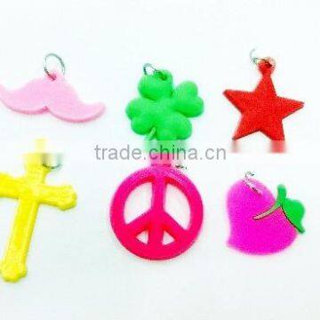 Hot woven bracelet soft PVC charms