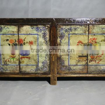 Chinese antique reproduction shiny sideboard cabinet