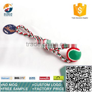 professional durable pastel cotton rope toy for ball dog chew toy