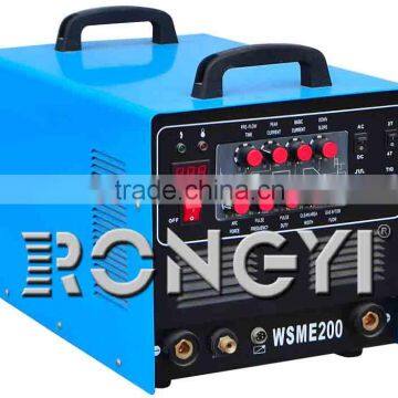 110V/220V Dual voltage AC/DC pulse tig/mma welding machine WSME-200D