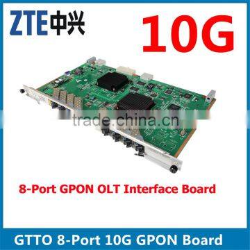 8ports ZTE GTTO 10G GPON Board with 8pcs modules Module No. GTTO