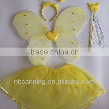 wholesale yellow butterfly wings/kids butterfly wings/fairy butterfly wings hot selling