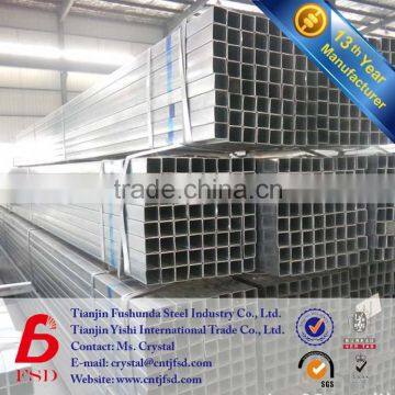 good factory pre galvanized square tube steel