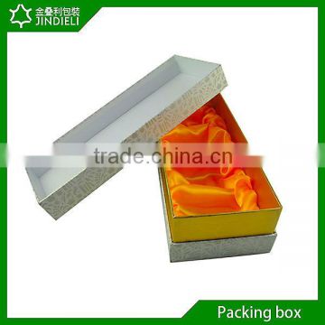 White paper tea box packaging