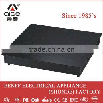 Grade A black crystal glass 4 display industrial electric heater induction coil
