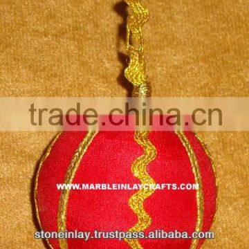 Beaded Ball Christmas Ornament