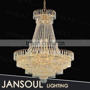 made in china empire golden crystal chandelier modern european popular crystal pendant light