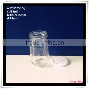 335ml Clear Glass Honey Jars With Deal