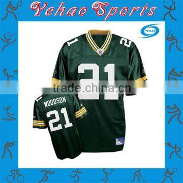 Full sublimated American football jersey with badge and embriodery