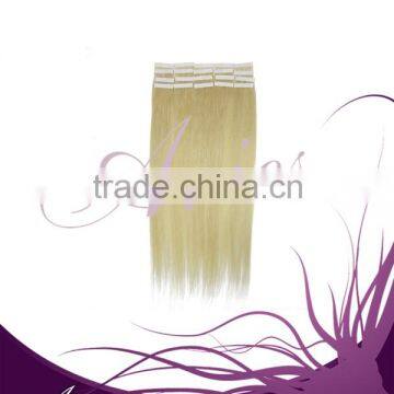 Beauties Factory 20" #60 Platinum Blonde Tape in Skin Weft 100% Remy Human Hair Extensions