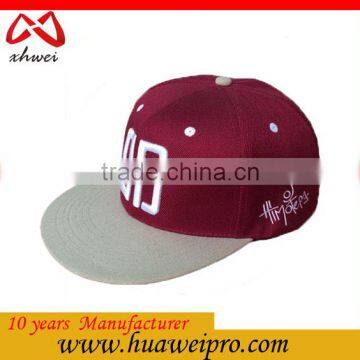 Custom Made 3D Embroidered Snap Back Cap/Flat Bill Hip Hop Snapback/Hiphop Cap                        
                                                Quality Choice