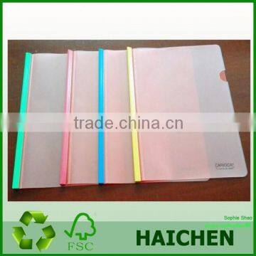 PP Clear Document File Bag Plastic Fastener Envelope High Quality Free Sample